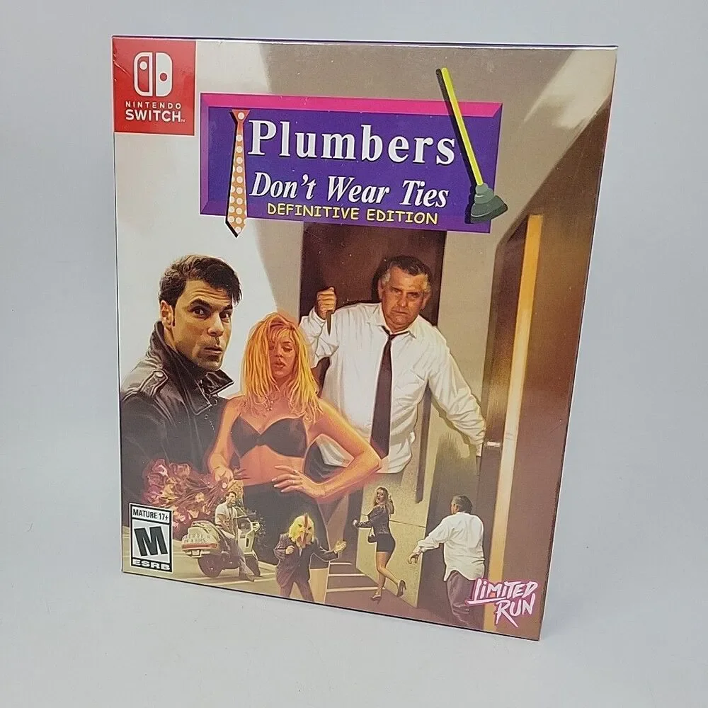 Plumbers Dont Wear Ties Switch Collector's Edition Limited Run #204 Big Box
